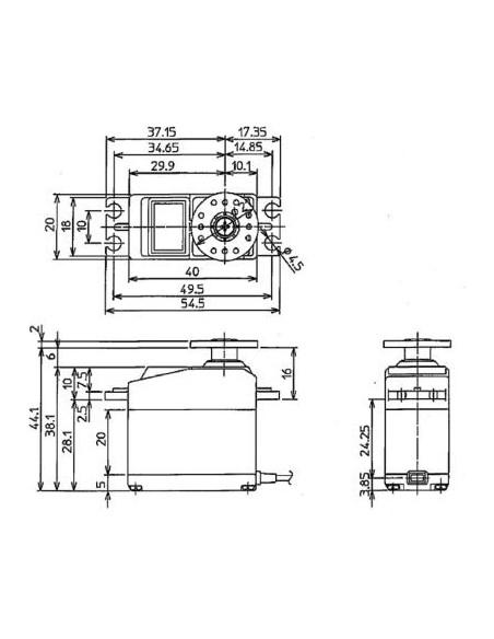 FUTABA Servo S-A300 11kg 0.17s MG HV S.BUS2