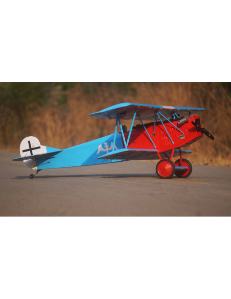 VQ Model Fokker D.VII .120 size EP-GP - Rouge et Bleu