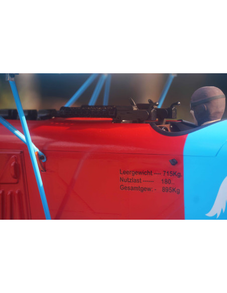VQ Model Fokker D.VII .120 size EP-GP - Rouge et Bleu