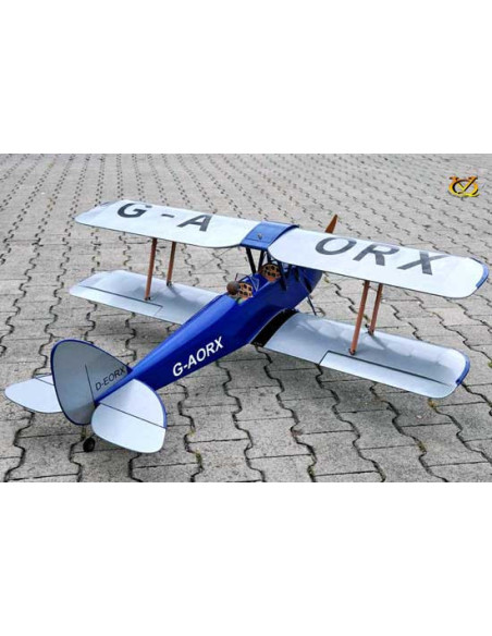Avion VQ Model Tiger Moth Bleu Foncé
