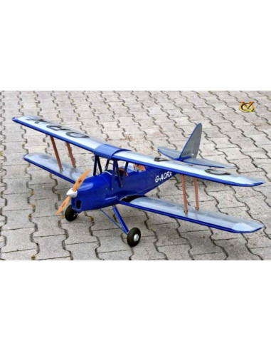 Avion VQ Model Tiger Moth Bleu Foncé