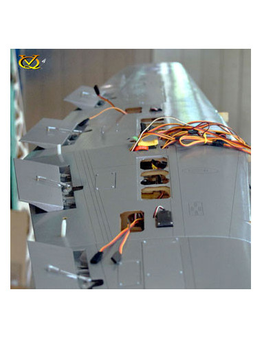 Avion VQ P-38 Lightning (Silver) 82.6" Wingspan...