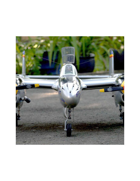 Avion VQ P-38 Lightning (Silver) 82.6" Wingspan ARF