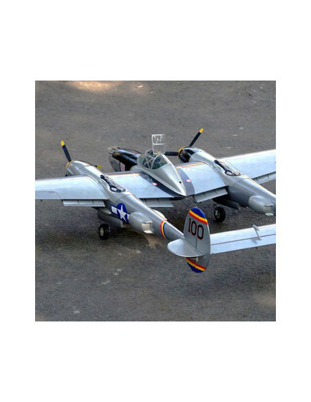 Avion VQ P-38 Lightning (Silver) 82.6" Wingspan ARF