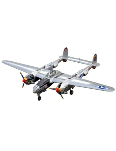 Avion VQ P-38 Lightning (Silver) 82.6" Wingspan...