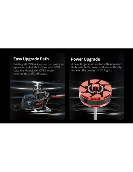 Hélicoptère OMP Hobby M2 EVO MKII - Rouge - RTF