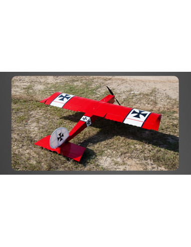 OMPHOBBY Fun Stick Balsa rouge avion 1.65m PNP