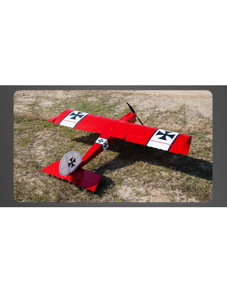 OMPHOBBY Fun Stick Balsa rouge avion 1.65m PNP