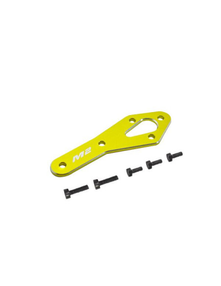 OMPHOBBY M2 MK2 PLAQUE RENFORT MOTEUR DE QUEUE JAUNE OSHM2318Y