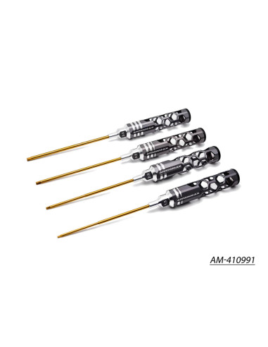 set clé allen1.5, 2.0, 2.5 & 3.0 X 120MM - 4-Teilig. Honeycomb 