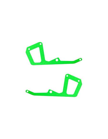 OMPHOBBY M2 V3 PRO RENFORT CHÂSSIS DROITE ET GAUCHE COULEUR VERT OSHM2463