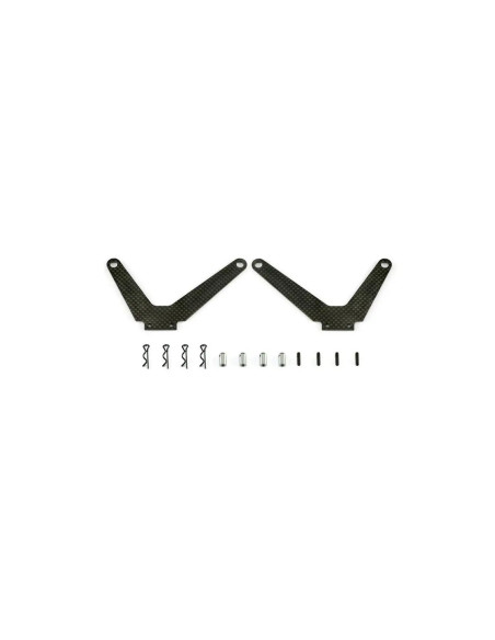 Serpent I Battery mount plate carbon set SRX8E (SER600951) 