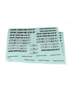 Serpent planche autocollant Serpent medium black-white (2) (SER190401) 