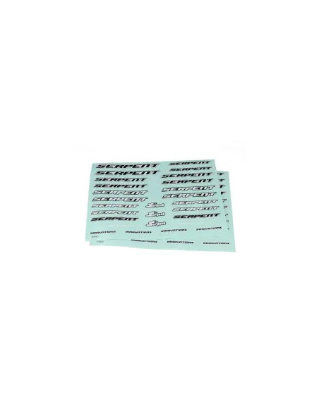 Serpent planche autocollant Serpent medium black-white (2) (SER190401) 