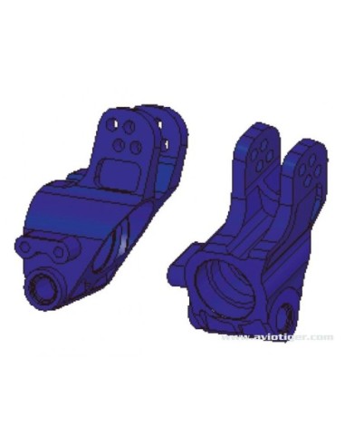 FUSEE ARRIERE ALU BLEU