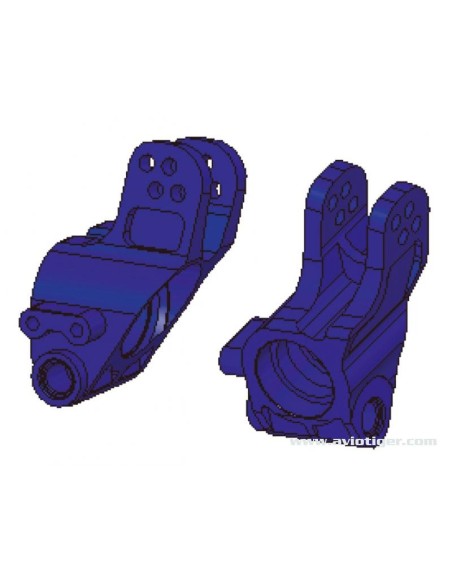 FUSEE ARRIERE ALU BLEU