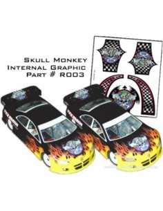 STICKER INT SKULL MONKEY